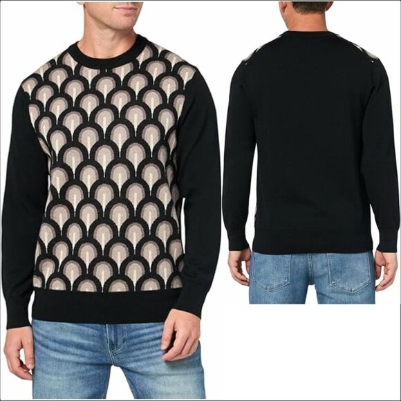 Men's Mr Turk Chrysler Sweater-$368 Merino Wool Crewneck Pullover-Size: 2XL - Picture 1 of 15